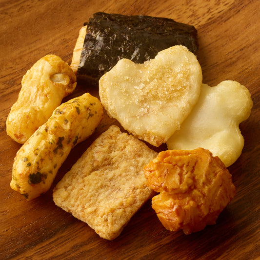 国産有機もち米のあられおかき「四季七彩」